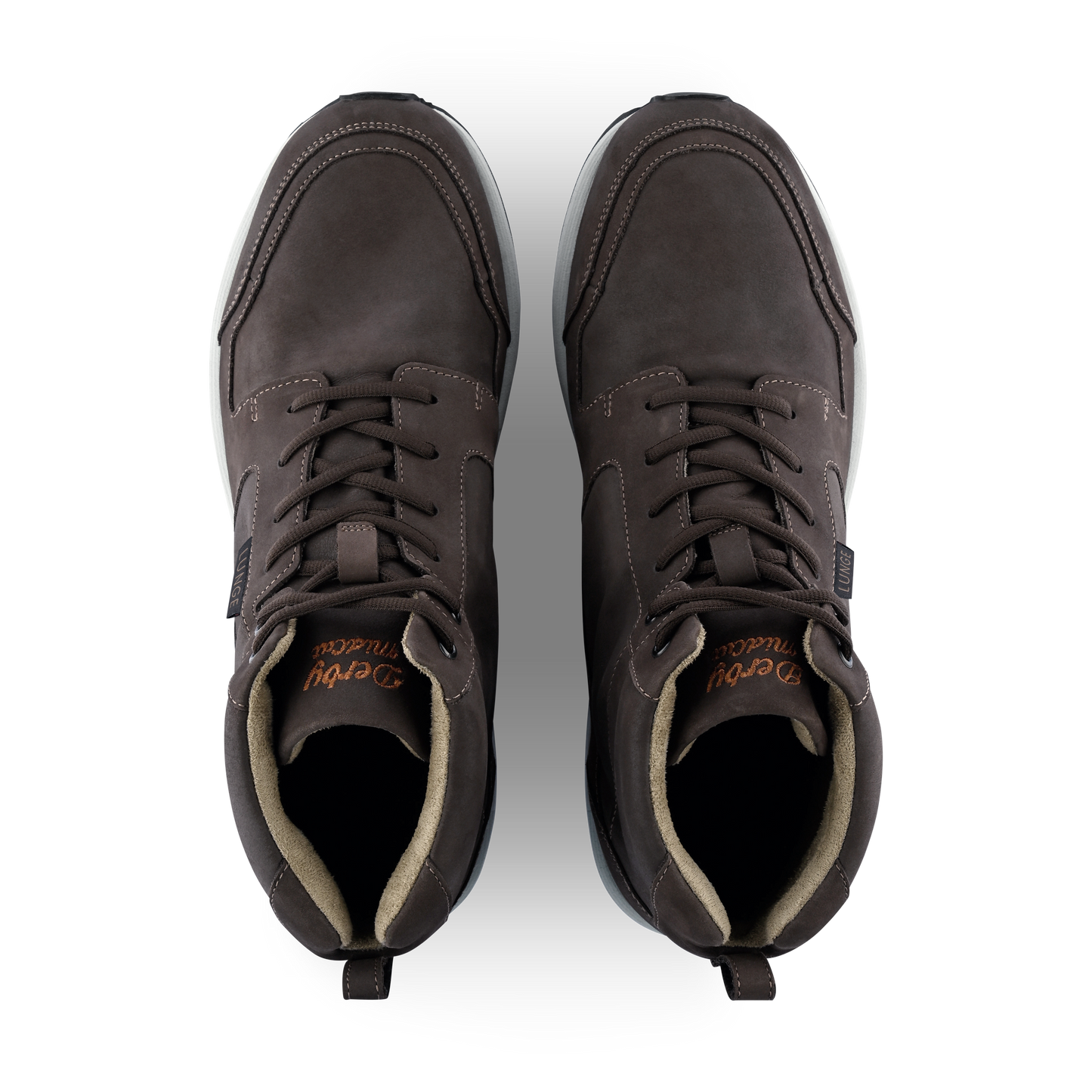 Derby Walk MidCut S Leather (Chocolate/Brown/Light Grey)