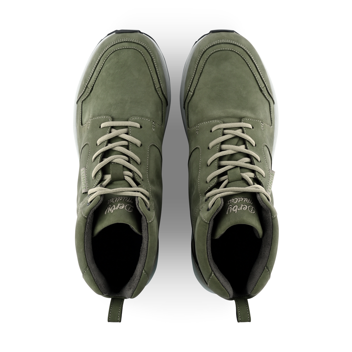 Derby Walk MidCut S Leather (Olive/Green/Light Grey)