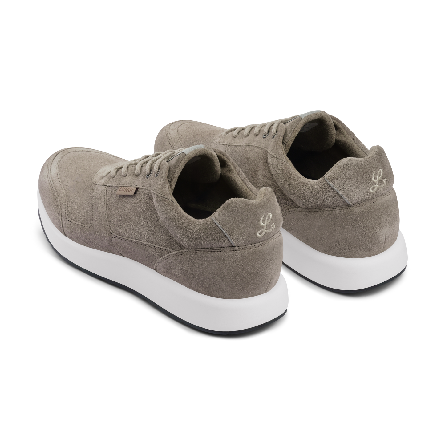 Classic Walk Velour Leather Next (Dark Taupe/White)
