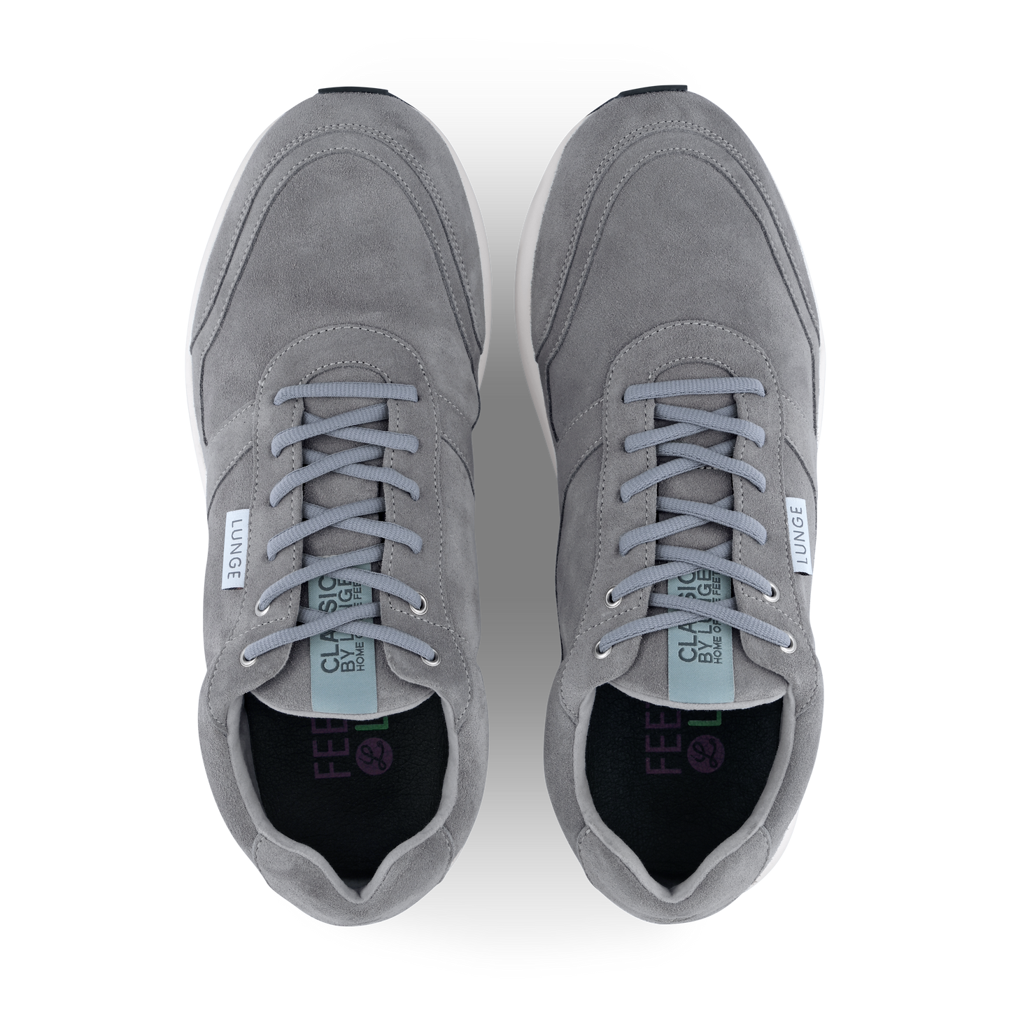 Classic Walk Velour Leather Next W (Silver/White)