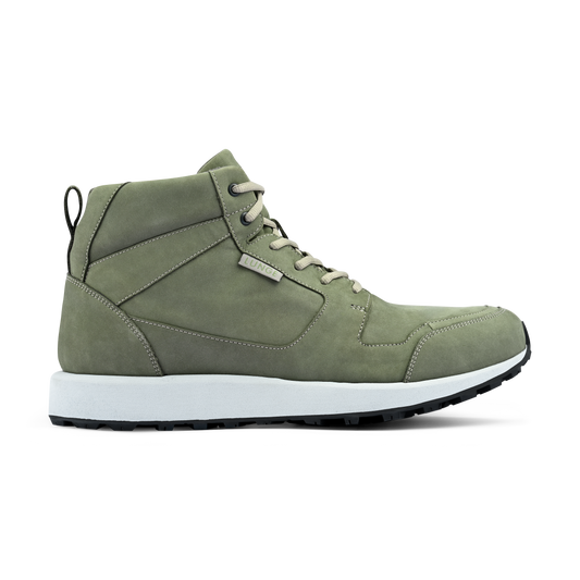 Derby Walk MidCut S Leather (Olive/Green/Light Grey)